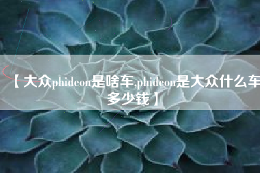 【大众phideon是啥车,phideon是大众什么车多少钱】
