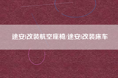 途安l改装航空座椅/途安l改装床车
