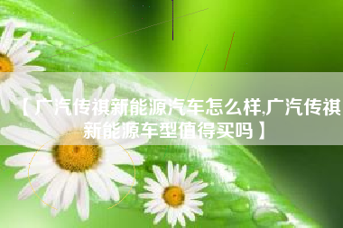 【广汽传祺新能源汽车怎么样,广汽传祺新能源车型值得买吗】