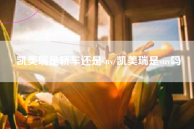 凯美瑞是轿车还是suv/凯美瑞是suv吗