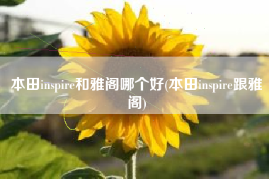 本田inspire和雅阁哪个好(本田inspire跟雅阁)