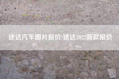 途达汽车图片报价/途达2022新款报价
