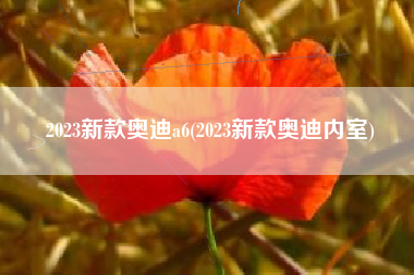 2023新款奥迪a6(2023新款奥迪内室) 2023新款奥迪a6(2023新款奥迪内室)