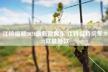 江铃福顺2024最新款房车/江铃福特房车2021款最新款