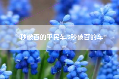 4秒破百的平民车/5秒破百的车