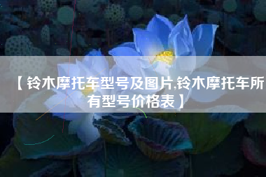 【铃木摩托车型号及图片,铃木摩托车所有型号价格表】