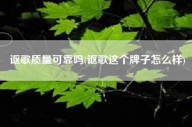 讴歌质量可靠吗(讴歌这个牌子怎么样) 讴歌质量可靠吗(讴歌这个牌子怎么样)